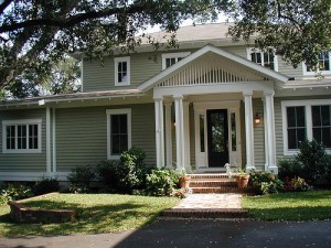 Home exterior - spring cleaning.