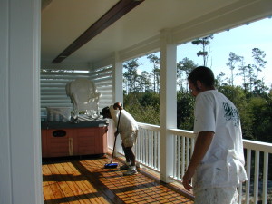 deck cleaning