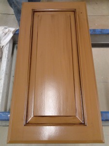 Cabinet Doors - Chocolate Glaze over Toffee Paint 