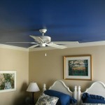 blue ceiling in bedroom